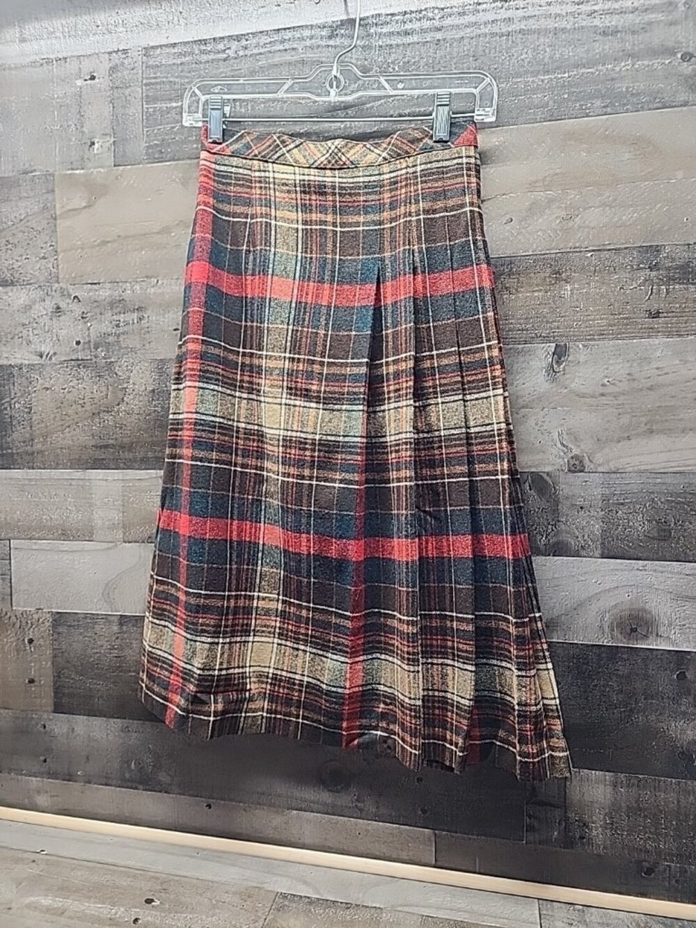 Vintage 80's Bobbie Brooks Wool blend pleated skirt women's small